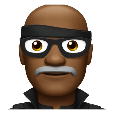 Samuel L Jackson as Nick Fury with eye patch sticker