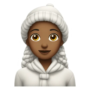 Cozy clean girl Christmas sticker