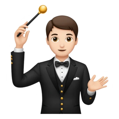 Conducting emoji sticker