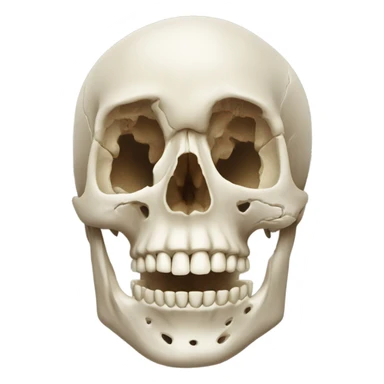 anatomy skull face sticker