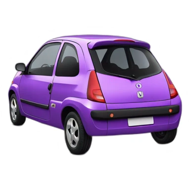 90s Purple Renault Twingo sticker
