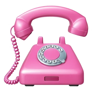 pink phone call caller id bubble sticker