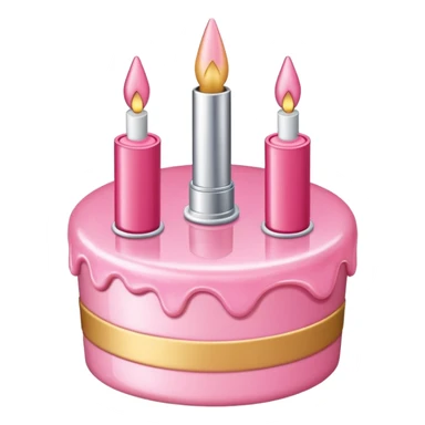 Birthday cake lipgloss  sticker