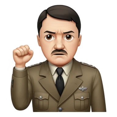 Hitler swearing  sticker