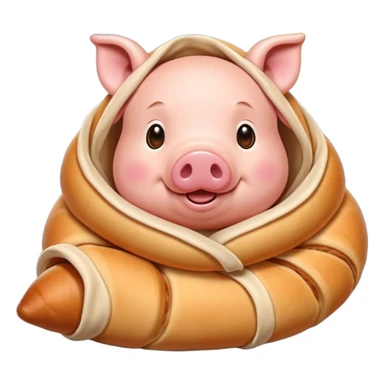 lunar 2019 pig in blanket sticker