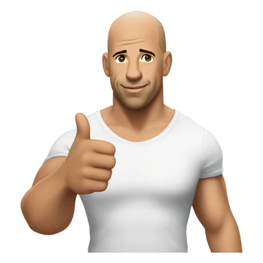 Vin Diesel pointing at the camera sticker