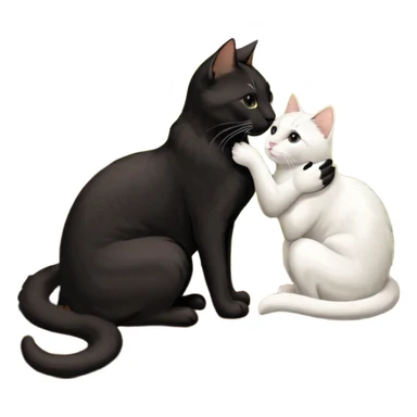 три кошки черная,коричневая,белая с бокалом вина sticker