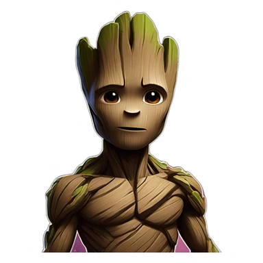 Big Strong groot galaxy guardians sticker