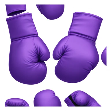 purple boxing gloves  sticker