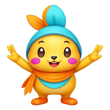 Sprunki character, cute cartoon character with bright colors sticker