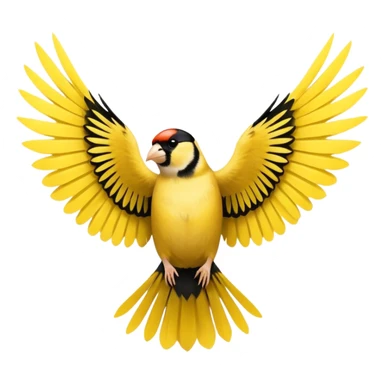 Goldfinch wings sticker