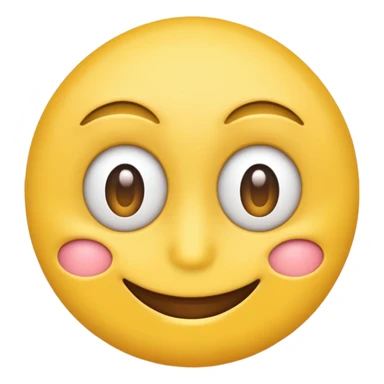 Normal yellow simple Emoji Smiling with eye bags sticker