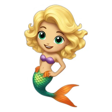 little-mermaid poisson sticker