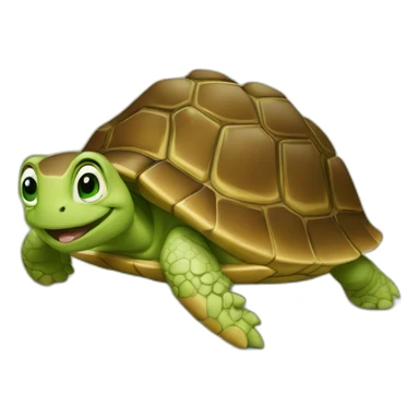 Chat sur tortue sticker