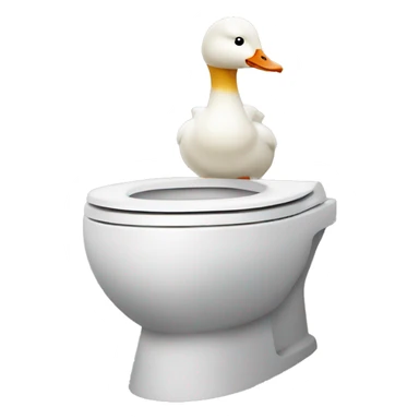 goose toilet sticker