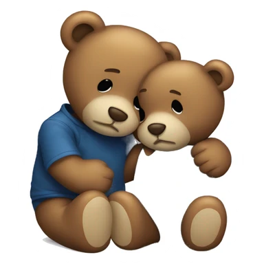 teddy bear kissing another teddy bear sticker