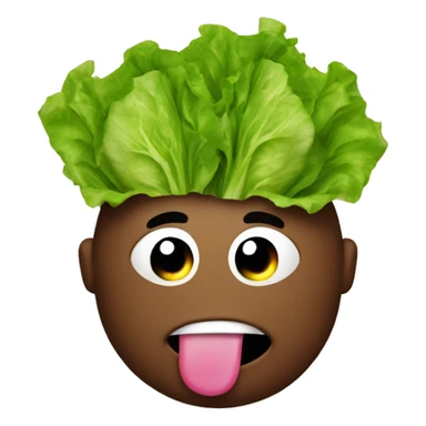 Poop eating lettuce sticker