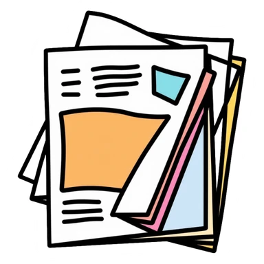 glossy fashion magazine with cover sticker