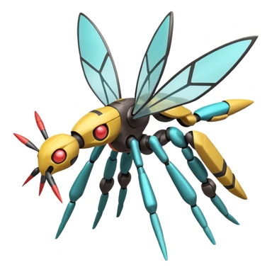 Vikavolt-Beedrill-Genesect-Deoxys-Pokémon, full body sticker