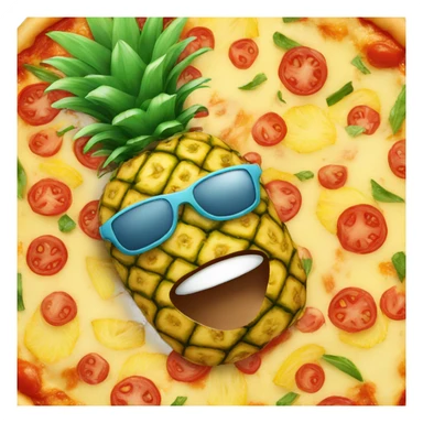 Pineapple on pizza sticker