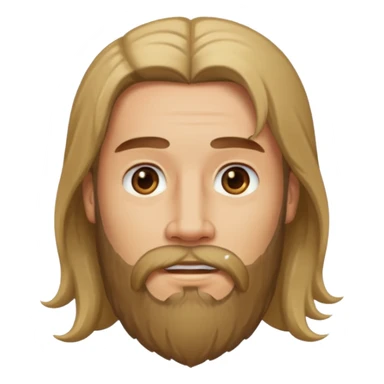 رجل لديه شعر طويل ولحية sticker