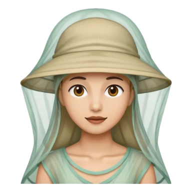 person wearing a mosquito net hat combination similar to this one: https://www.transa.ch/de/p/careplus-pop-up-kopfnetz-040602-001001/ sticker