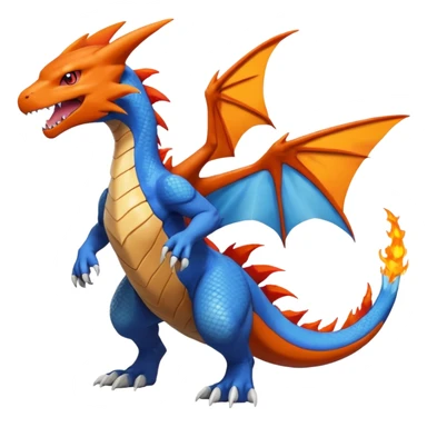 Garchomp-Veemon-Charizard-Digimon-Latias-Peppercat-Pokémon-Flamedramon-fusion-animal-hybrid-creature, Full body  sticker
