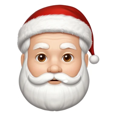 Santa in a skincare mask sticker