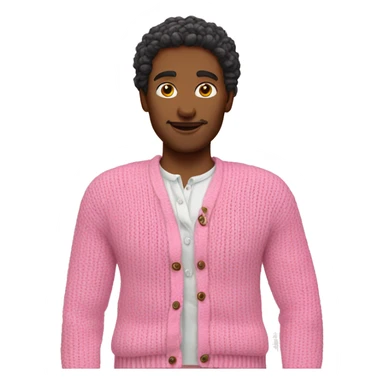 pink knitte cardigan sticker