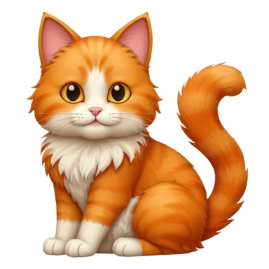 😺cat emoji leaning chin on its paw sticker