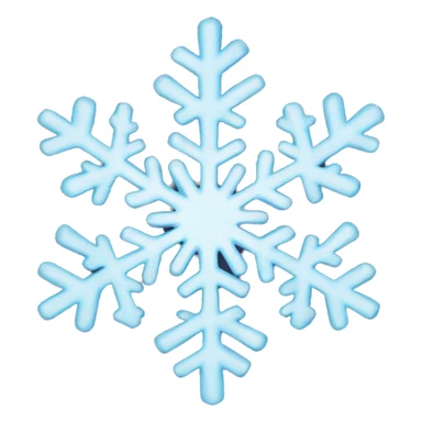 Snowflake sticker