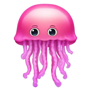 pink jellyfish sticker