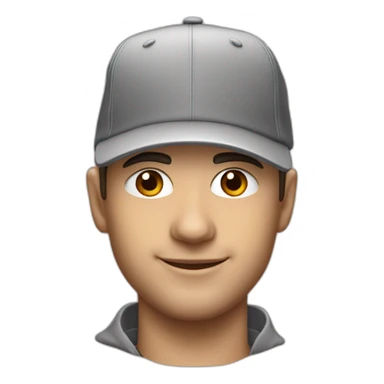 sébastien chaigneau avec sa casquette et sa boucle d'oreille sticker