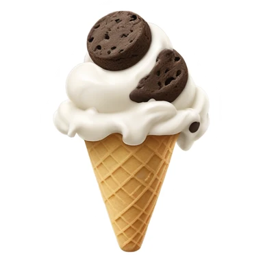 Cookies and cream ice cream  sticker