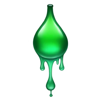 Green  Water Drip sticker