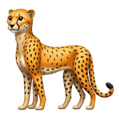 Emoji de un chita de cuerpo completo sticker