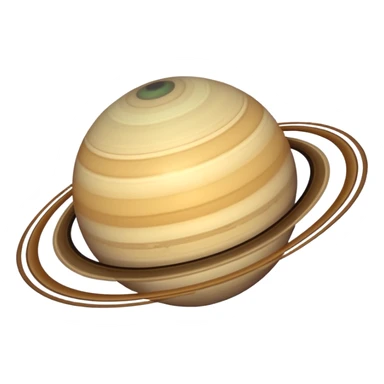 Ringless saturn sticker