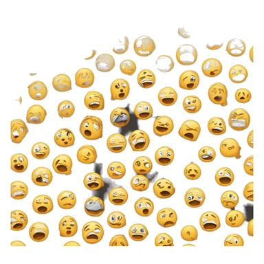 Emoji lought and crying sticker