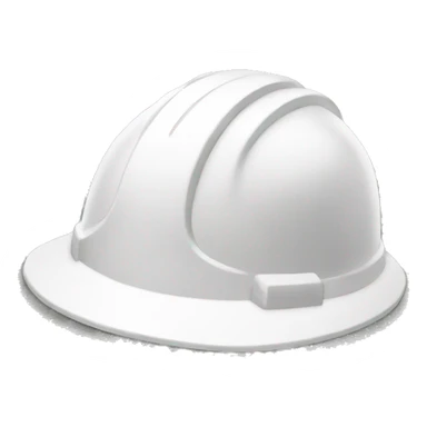 White hard hat sticker
