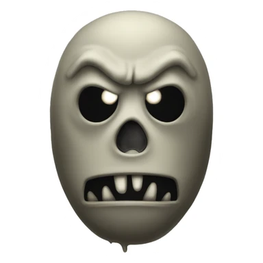 Scary faceless fallout monster  sticker