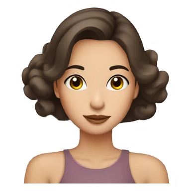 brunette beautiful girl smells  peonies sticker