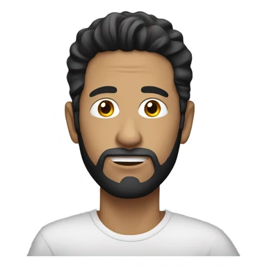 white man with black hair on his laptop sticker