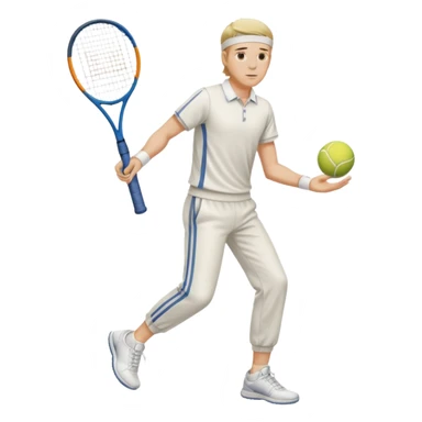 Male tennis long trousers sticker