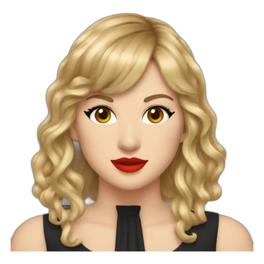Red Taylor swift sticker
