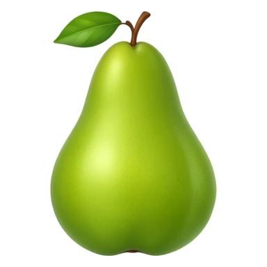 a realistic pear sticker