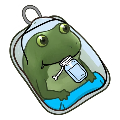 Matcha in iv bag sticker
