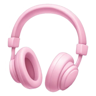 Baby pink headphones  sticker