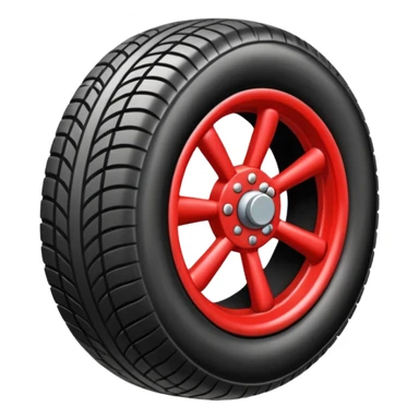 he aircraft's landing gear is one inflated, plump wheel with a strut, black in color sticker