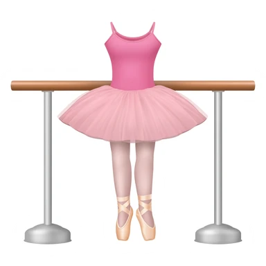 ballet barre, ballet point shoes and ballet tutu sticker