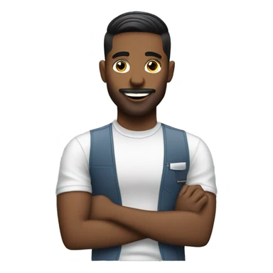 barber doing a fade sticker